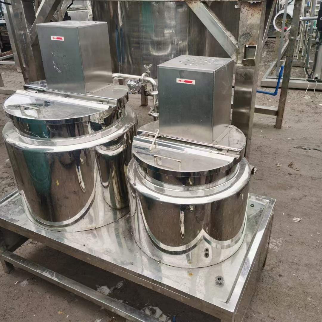 轉(zhuǎn)讓二手真空乳化機 一套100L含水鍋油鍋真空均質(zhì)乳化機