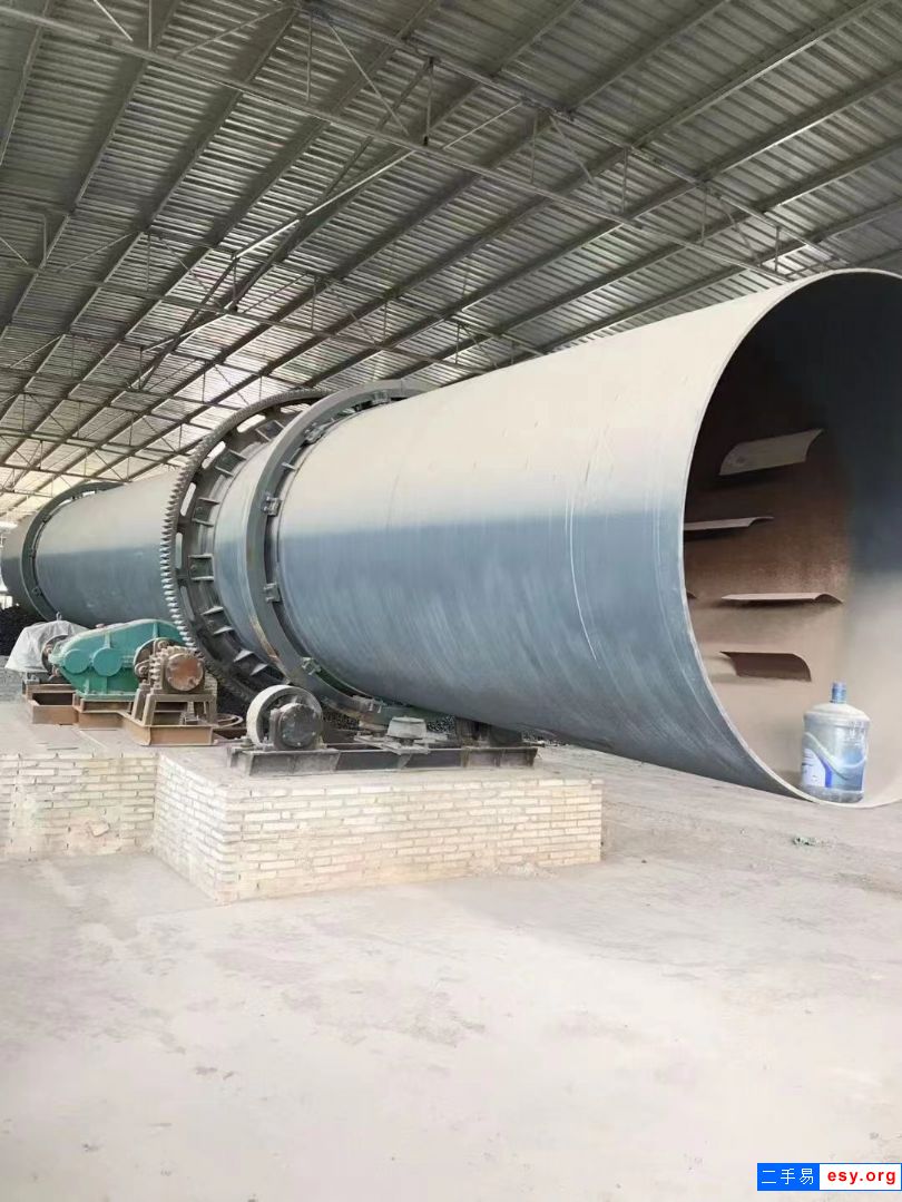 二手滾筒烘干機，2.2米x18米全套滾筒烘干機