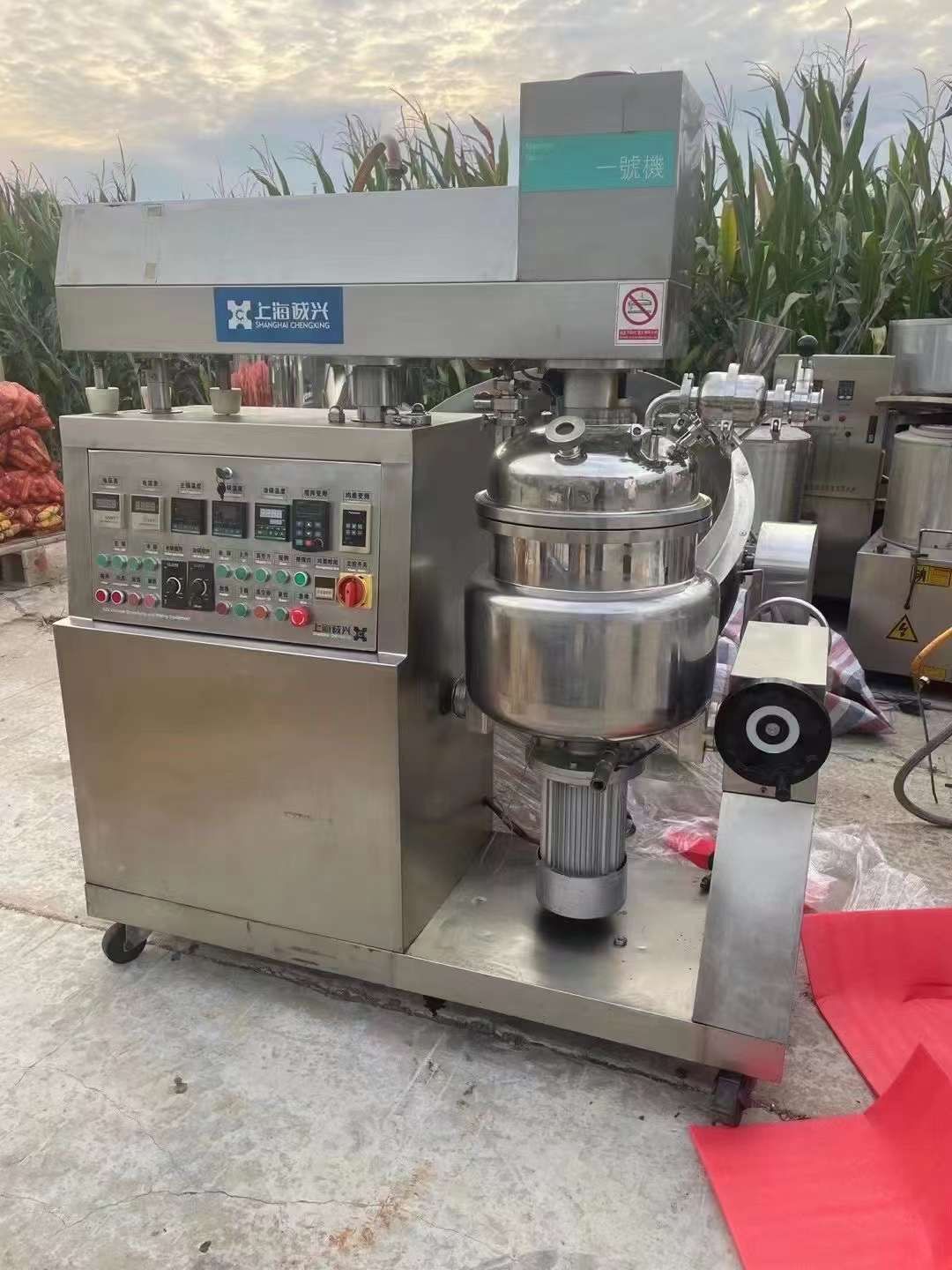 轉(zhuǎn)讓二手真空乳化機 一套實驗型30L真空均質(zhì)乳化機
