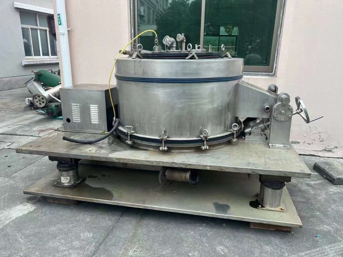 轉(zhuǎn)讓二手平板離心機 一臺1000型平板密閉襯哈拉離心機