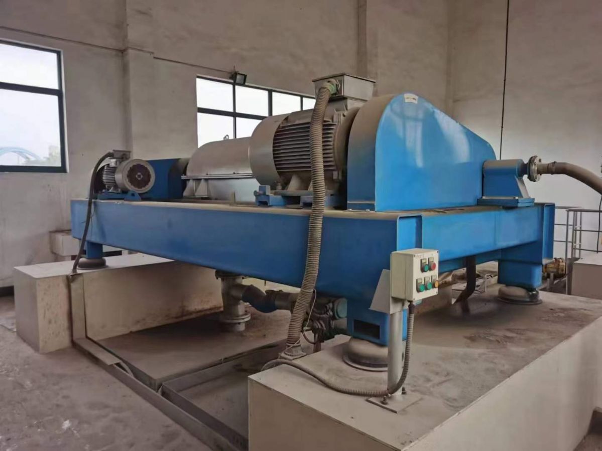 转让二手卧螺离心机 一台530型无锡中达产卧螺沉降离心机