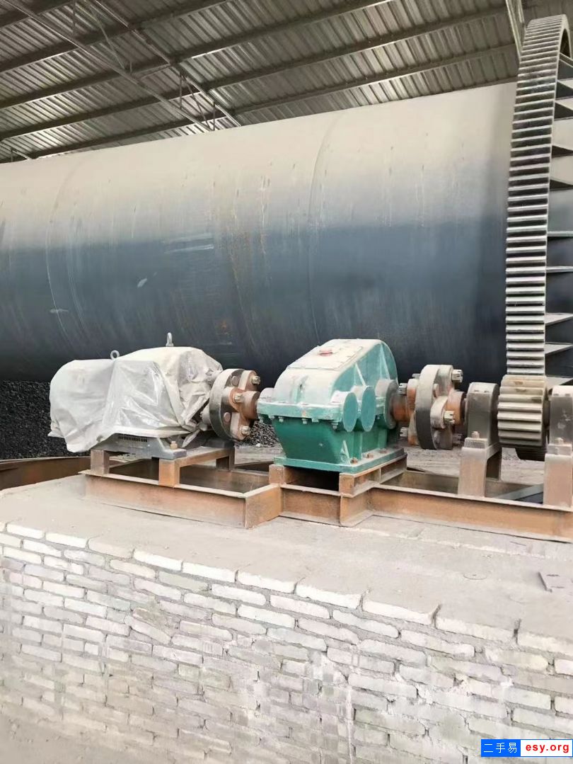 二手滾筒烘干機，2.2米x18米全套滾筒烘干機
