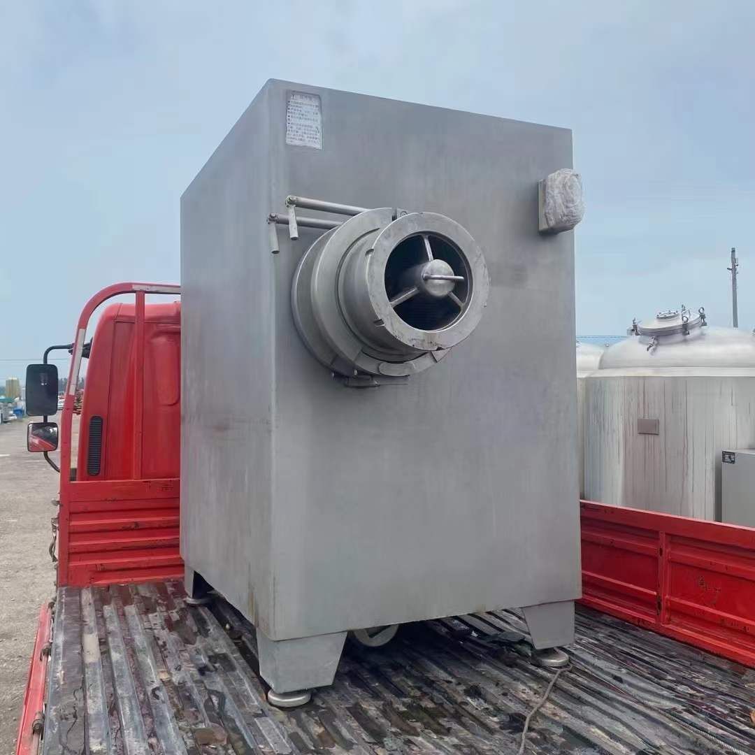 轉讓二手絞肉機 一臺250型電機34千瓦吉祥凍肉絞肉機
