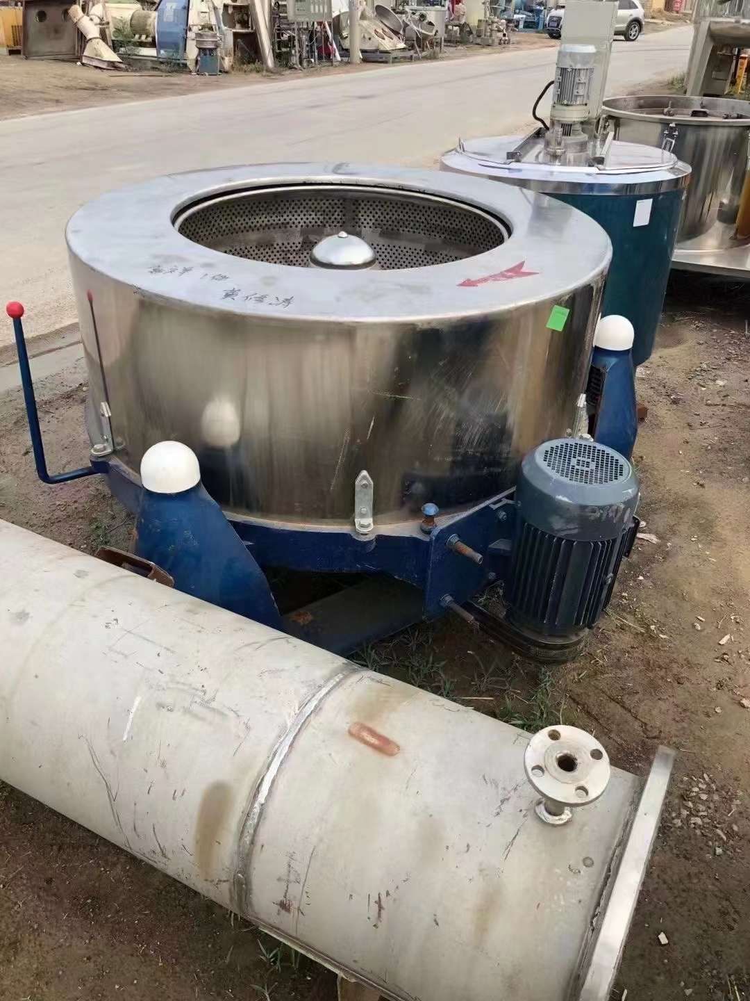 转让二手三足离心机 一台1200型食品级三足脱水离心机