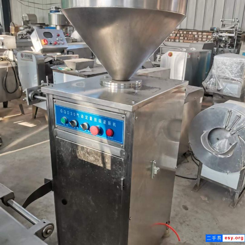 轉(zhuǎn)讓二手氣動灌腸機 一臺30型定量扭結(jié)灌腸機