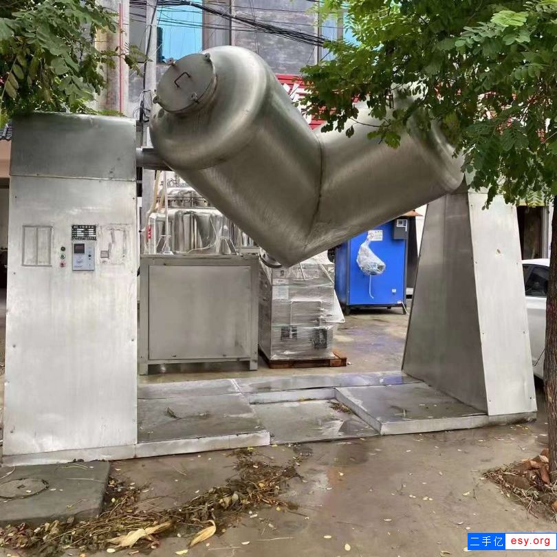 轉讓二手高效混合機 一臺3000L不銹鋼V型混合機