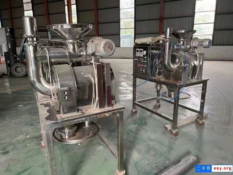 二手無塵粉碎機 2臺350型無塵粉碎機組