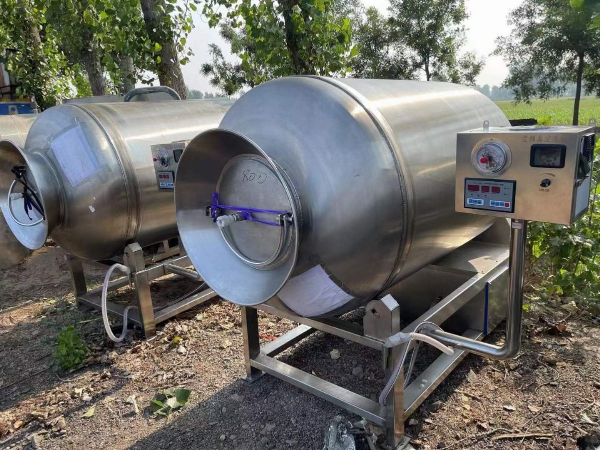 轉(zhuǎn)讓二手真空滾揉機(jī) 800L-1300L真空變頻滾揉機(jī)
