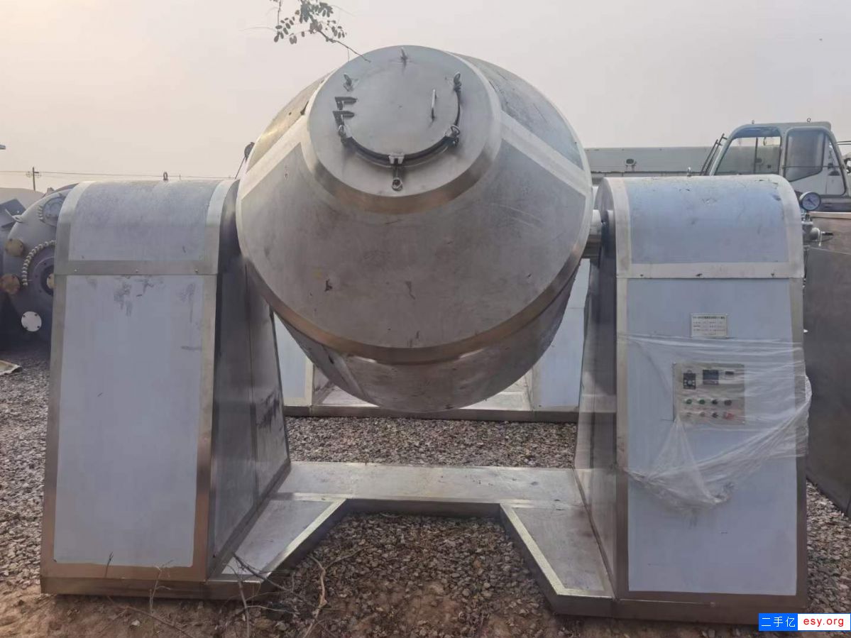 出售二手雙錐干燥機(jī) 兩臺(tái)4000L搪瓷雙錐干燥機(jī)