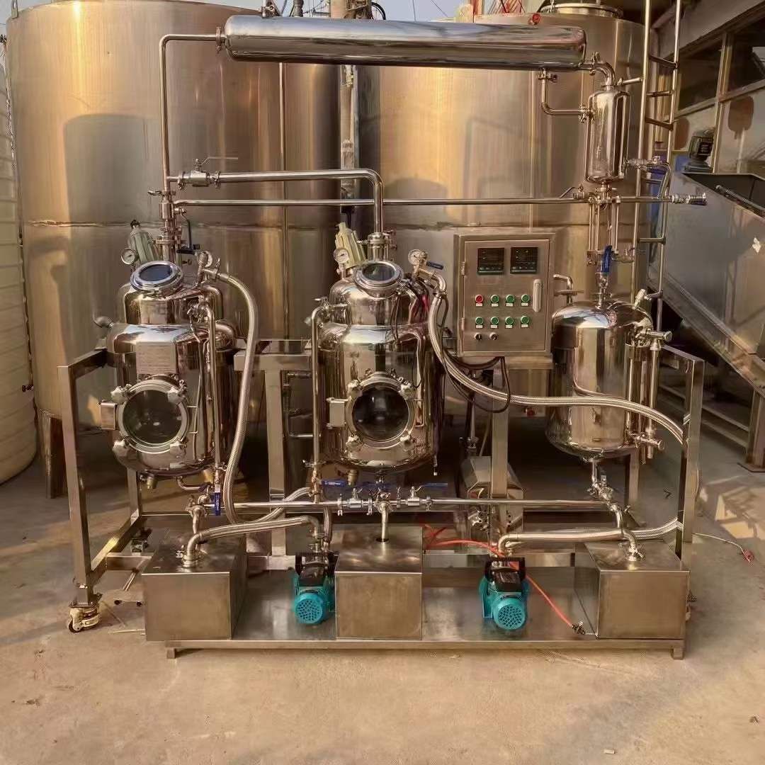 轉讓二手濃縮機組 一套實驗型50L真空提取機組