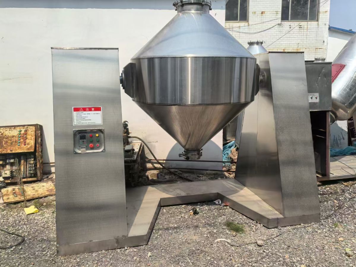 轉(zhuǎn)讓二手雙錐混合機(jī) 容積2000升-3000升全不銹鋼雙錐混合機(jī)