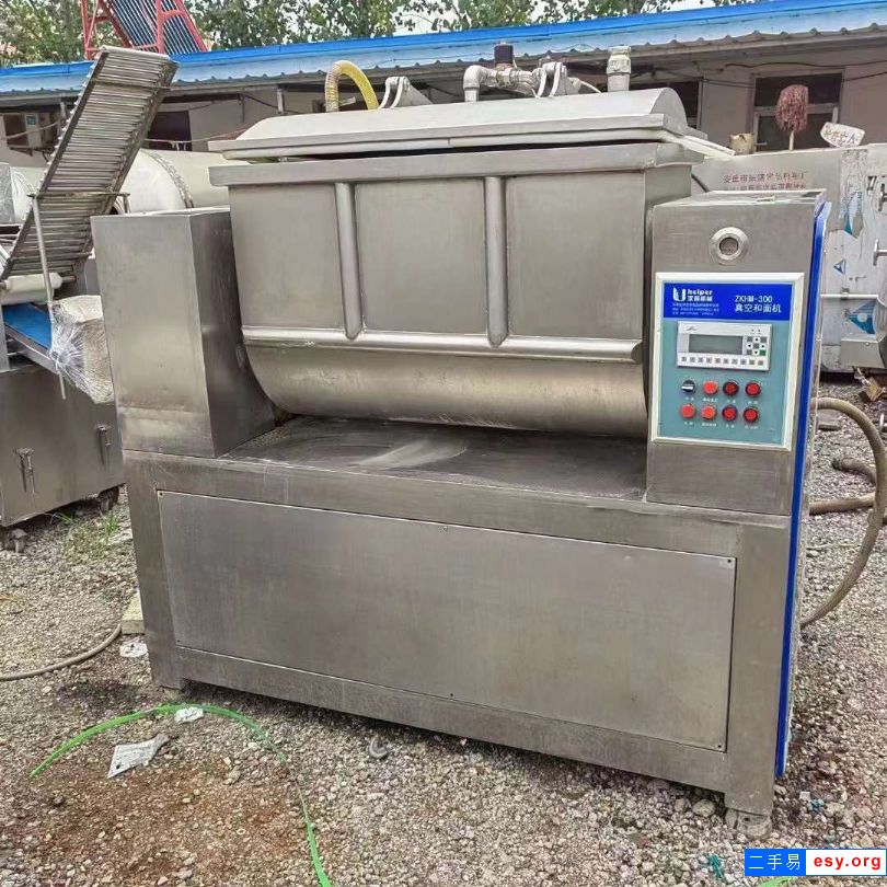 转让二手卧式和面机 一台300L汉普真空和面机