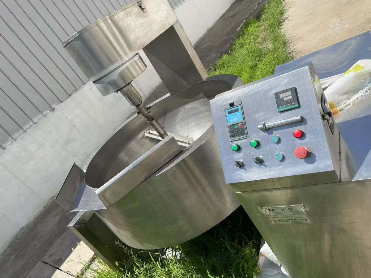 轉(zhuǎn)讓二手行星炒鍋 一臺(tái)容積500L電磁加熱全自動(dòng)行星攪拌炒鍋