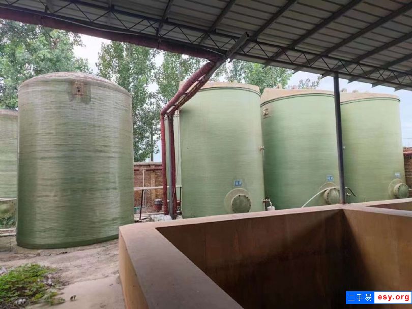 轉讓二手鹽酸儲罐 20-25立方立式玻璃鋼罐