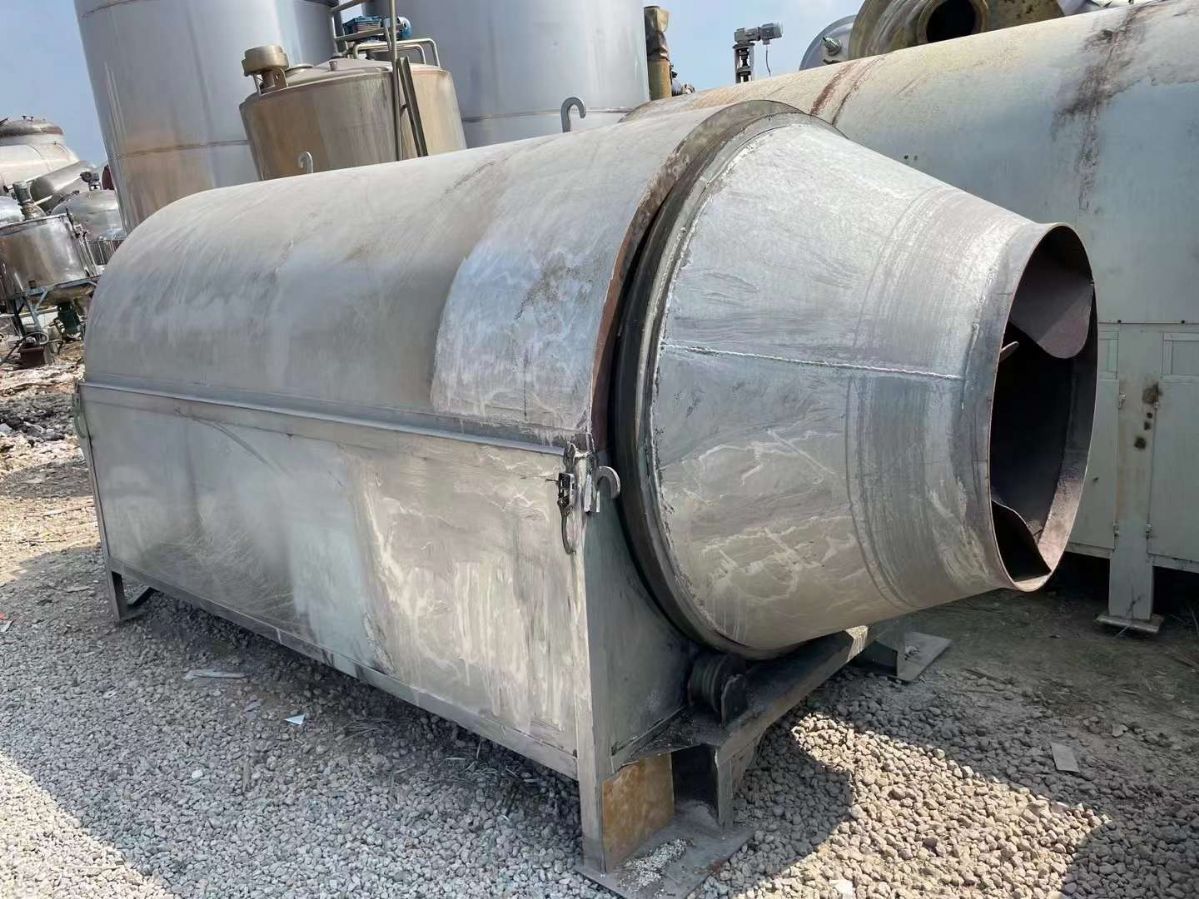 轉(zhuǎn)讓二手滾筒烘干機(jī) 一套1.5米X4米電加熱滾筒烘干機(jī)