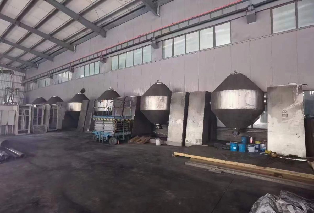 轉(zhuǎn)讓二手雙錐干燥機(jī) 6臺(tái)5000L不銹鋼真空回轉(zhuǎn)雙錐干燥機(jī)