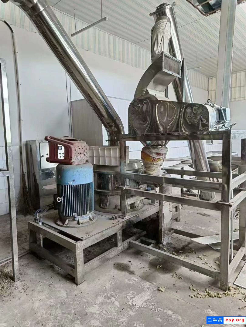 轉(zhuǎn)讓二手高效粉碎機(jī) 一套80型不銹鋼超威粉碎機(jī)
