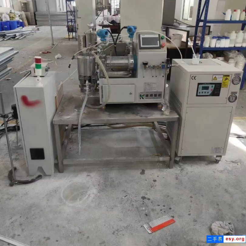 二手納米砂磨機(jī) 兩臺1L棒銷式內(nèi)部碳化硅砂磨機(jī)