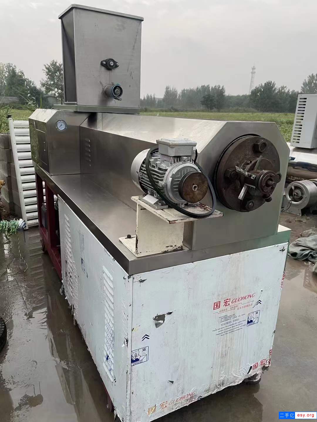 轉(zhuǎn)讓二手螺桿膨化機 一臺70型雙螺桿膨化機