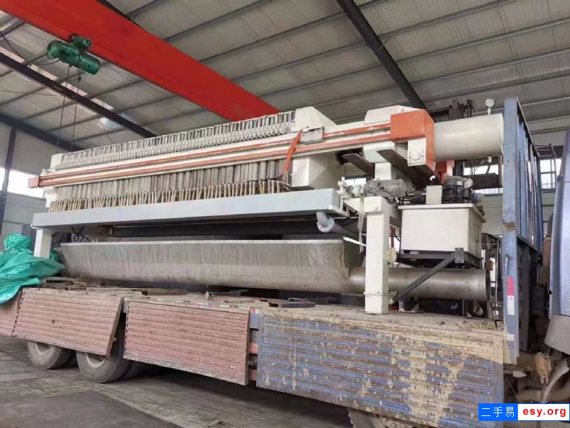 二手隔膜壓濾機(jī) 160平方帶不銹鋼反板箱式壓濾機(jī)