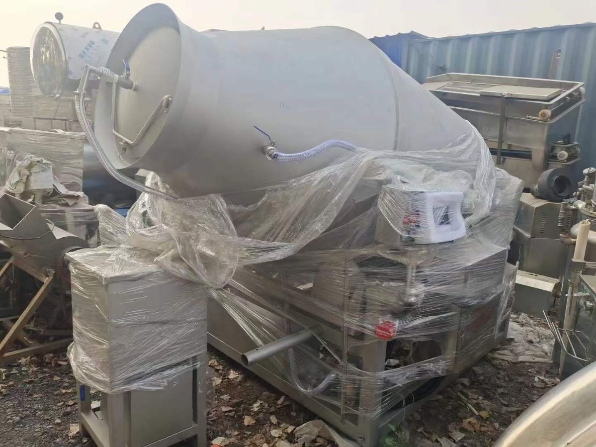 轉(zhuǎn)讓二手真空滾揉機 一臺3000L上海鼎封產(chǎn)全自動真空滾揉機