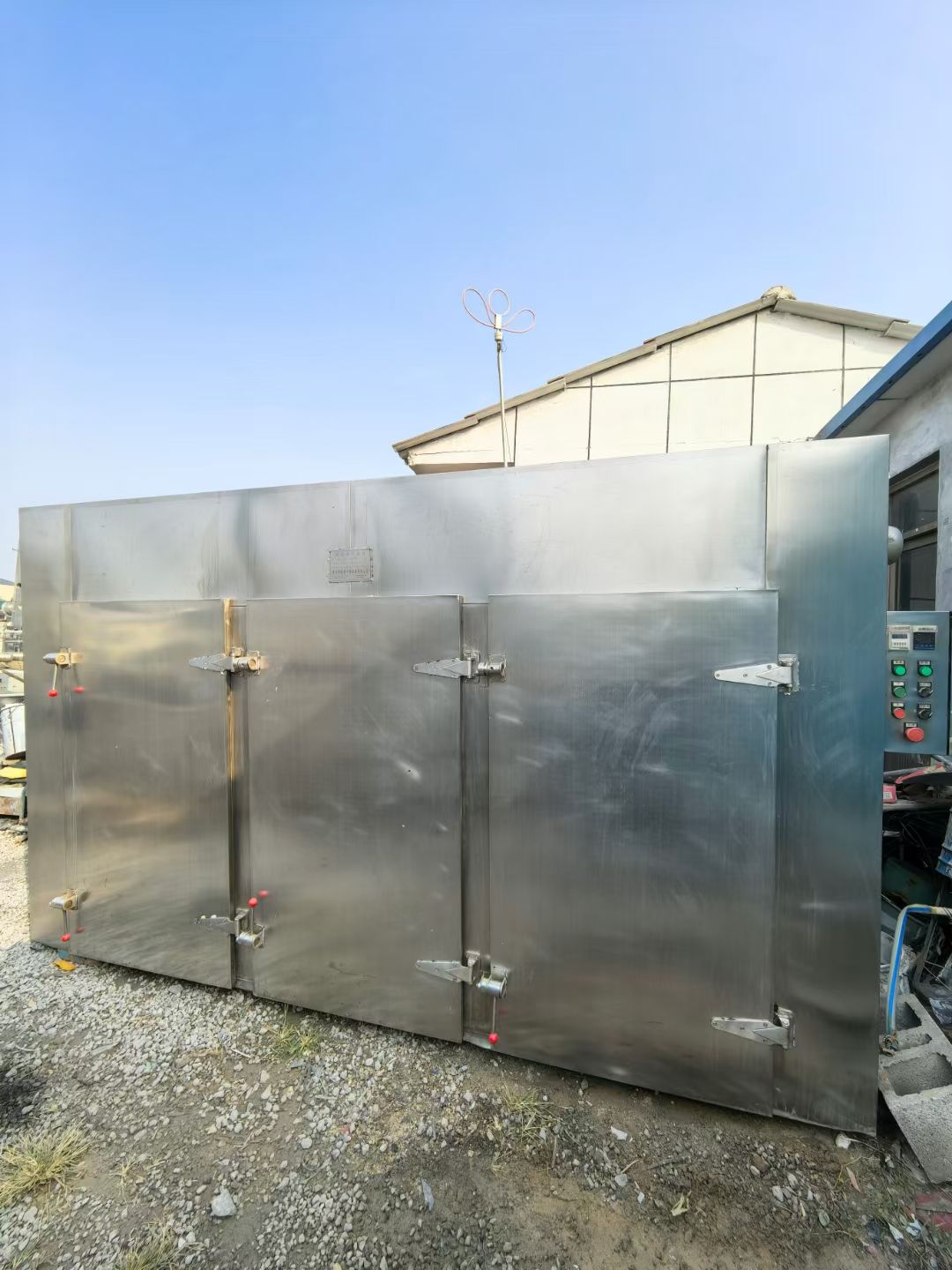 转让二手热风循环烘箱 一台三门六车144盘电气两用热风循环烘箱