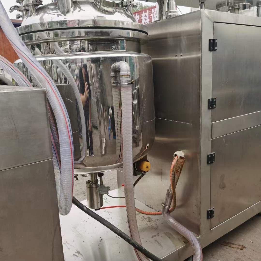 轉(zhuǎn)讓二手真空乳化機 一套100L含水鍋油鍋真空均質(zhì)乳化機