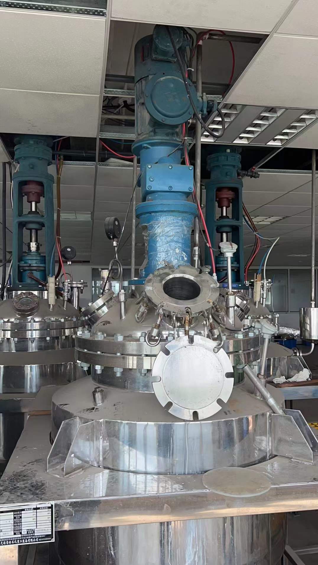 轉讓二手不銹鋼反應釜 10臺200L316L材質外拋光反應釜