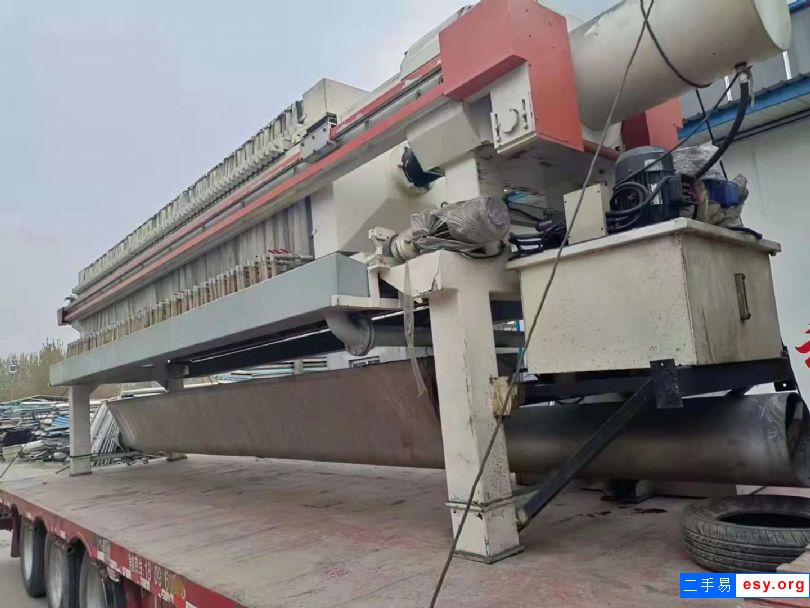 二手隔膜壓濾機(jī) 160平方帶不銹鋼反板箱式壓濾機(jī)