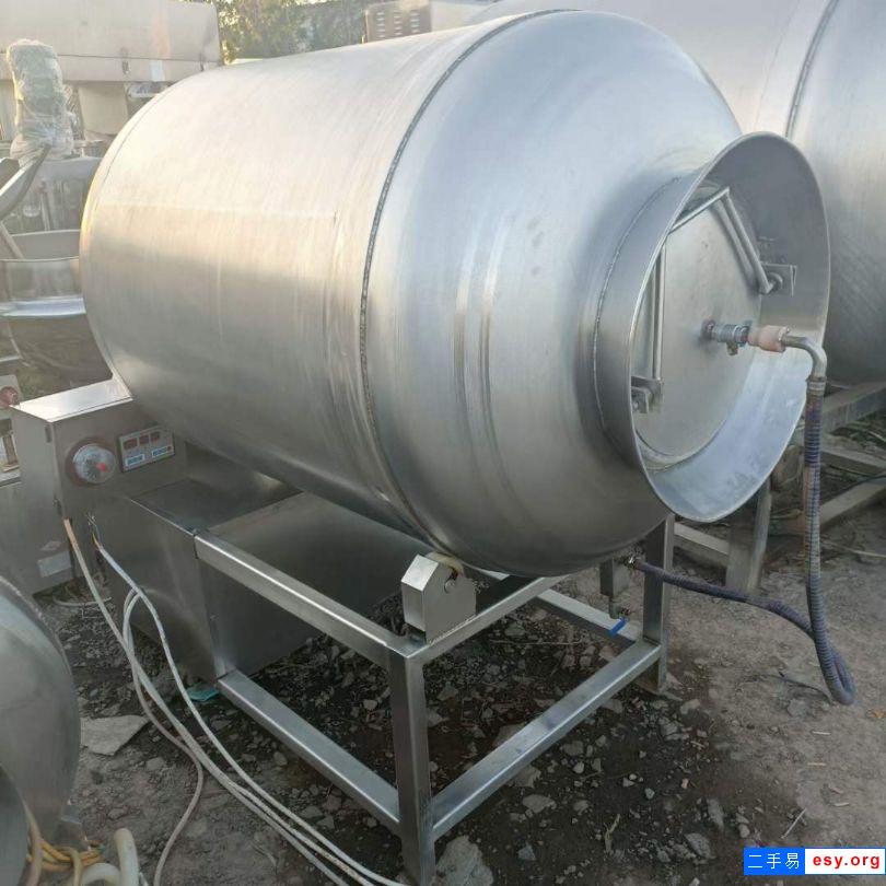 二手真空滾揉機 2臺600升不銹鋼滾揉機