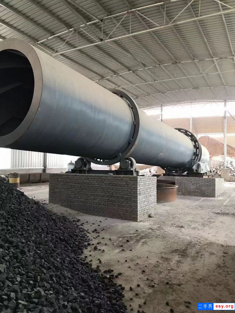 二手滾筒烘干機，2.2米x18米全套滾筒烘干機