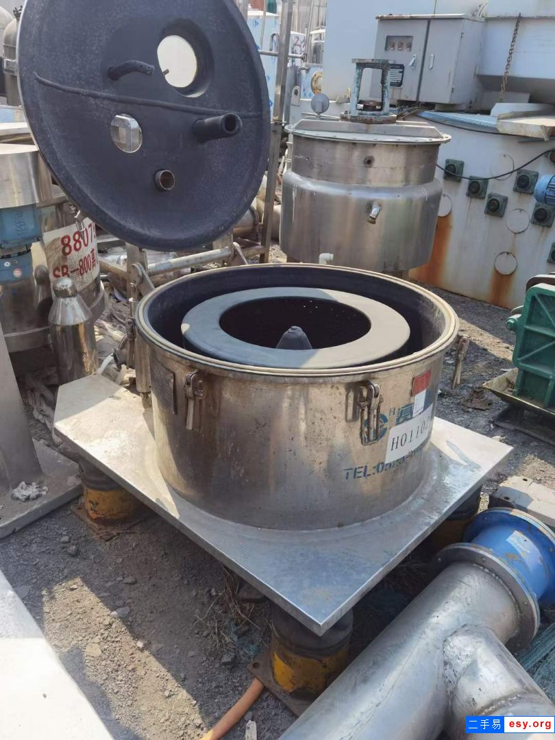 二手平板離心機(jī) 一臺600型內(nèi)襯四氟平板離心機(jī)