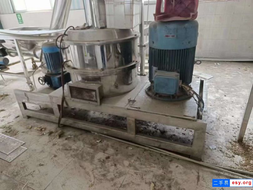 轉(zhuǎn)讓二手高效粉碎機(jī) 一套80型不銹鋼超威粉碎機(jī)