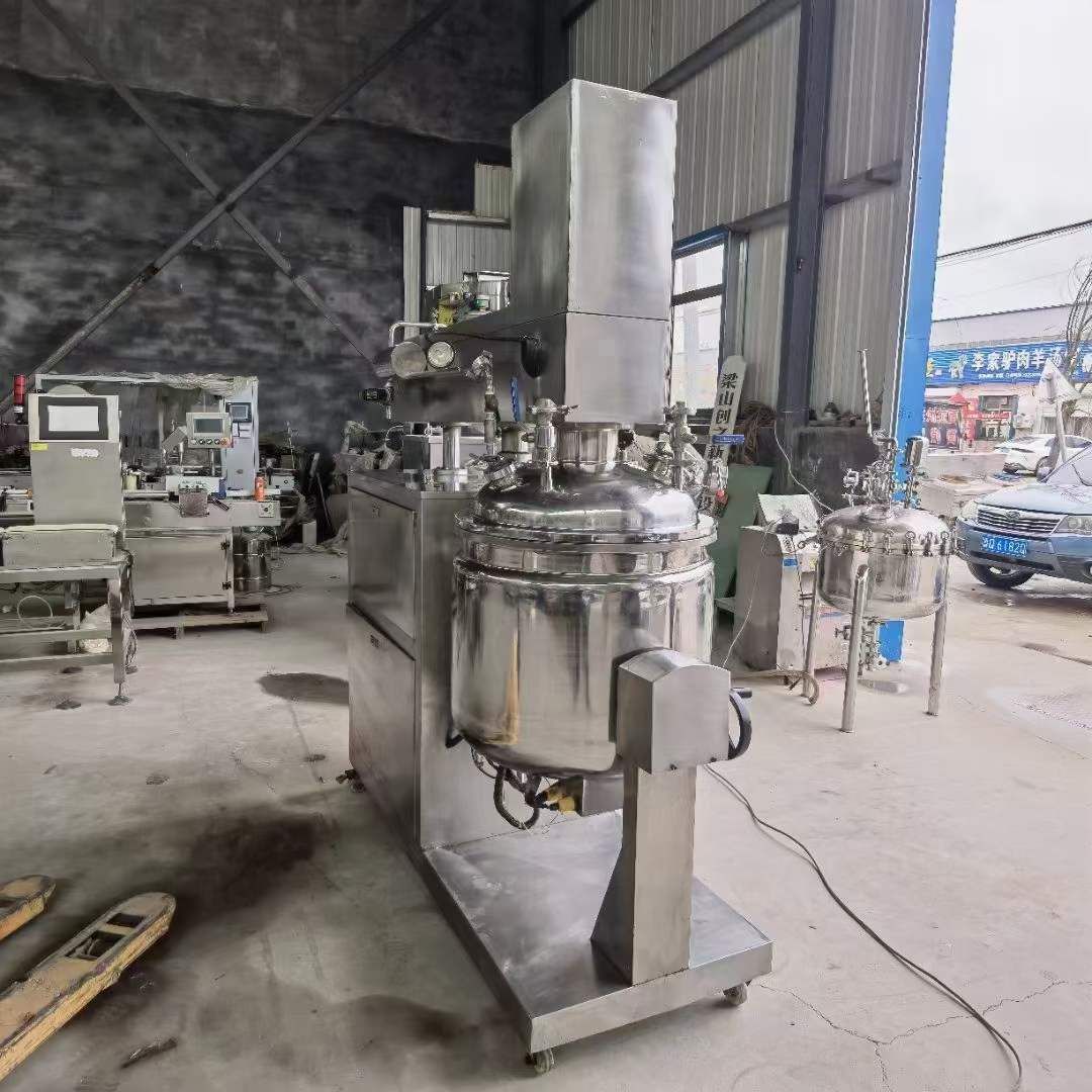 轉(zhuǎn)讓二手真空乳化機(jī) 一臺200L電加熱真空均質(zhì)乳化機(jī)