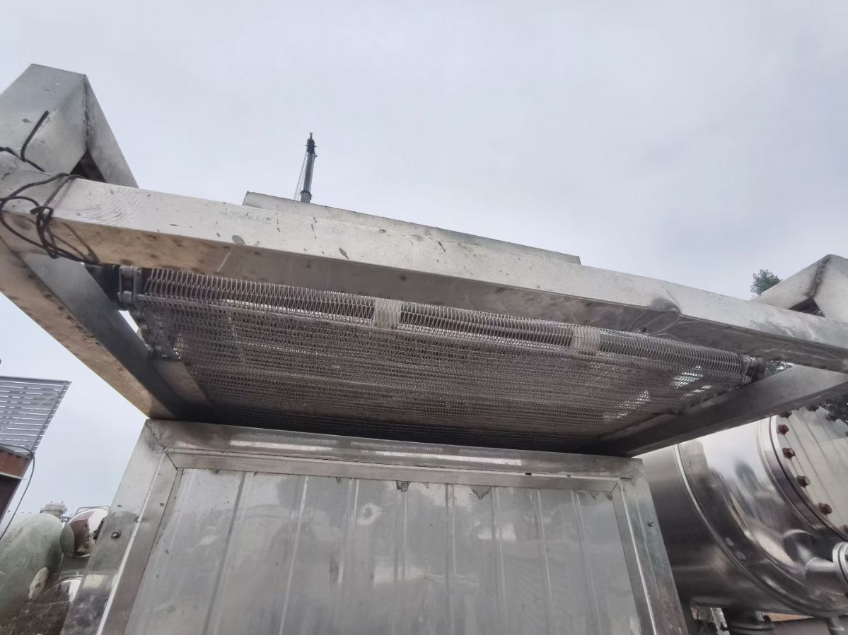 转让二手网带烘干机 一套10米5层带宽1米蒸汽加热网带烘干机