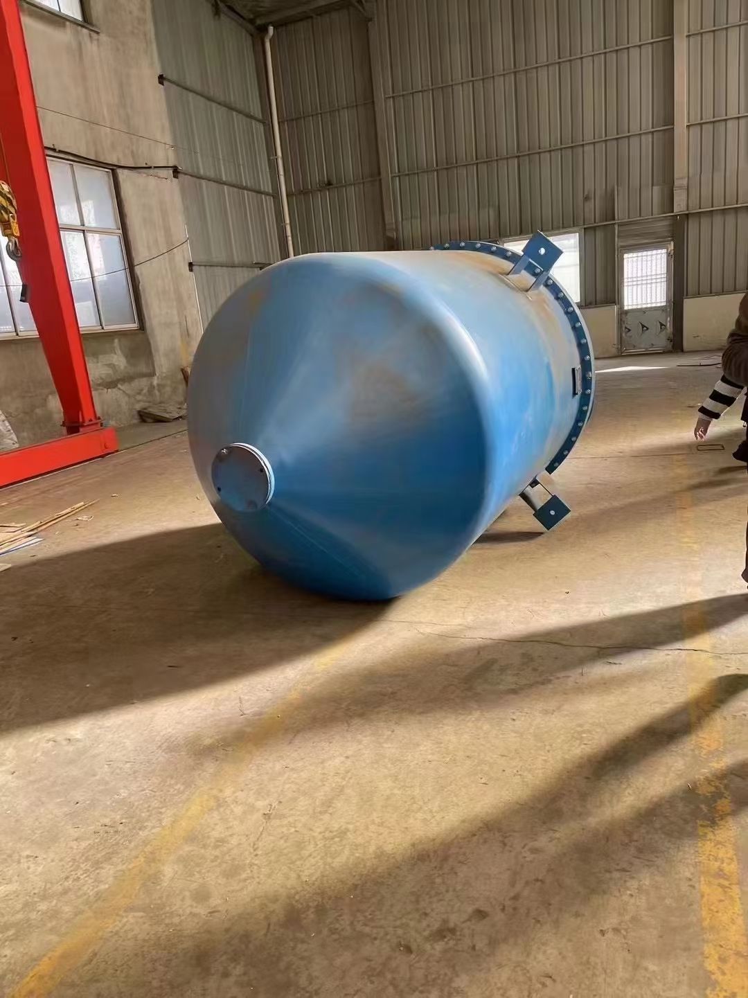 轉讓二手四氟儲罐 兩臺容積5立方襯四氟儲罐