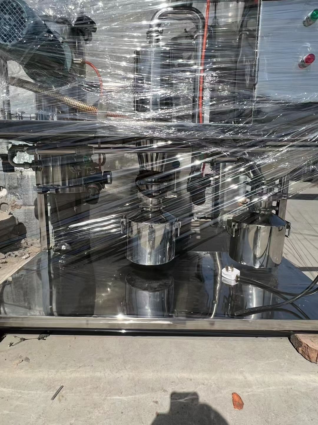 轉讓二手氣流粉碎機 一套100型全不銹鋼對撞式氣流粉碎機