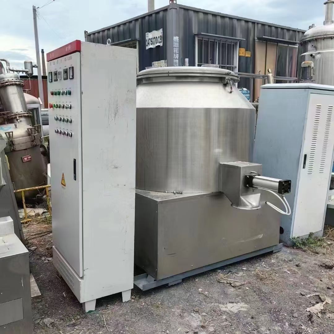 轉(zhuǎn)讓二手高速混合機(jī) 一臺容積1200L全不銹鋼食品級高速混合機(jī)