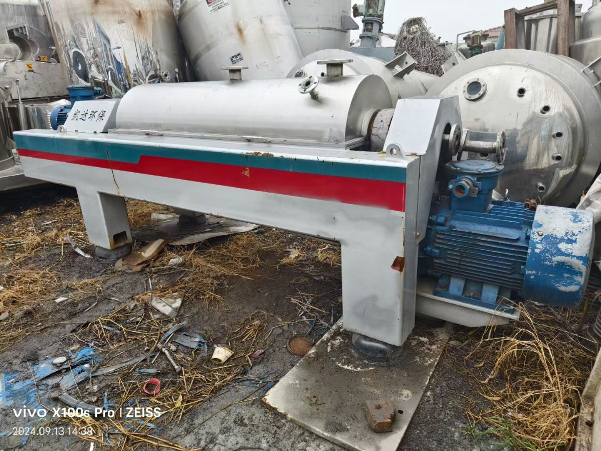 轉讓二手臥螺離心機 一臺450型浙江凱達產臥螺沉降離心機