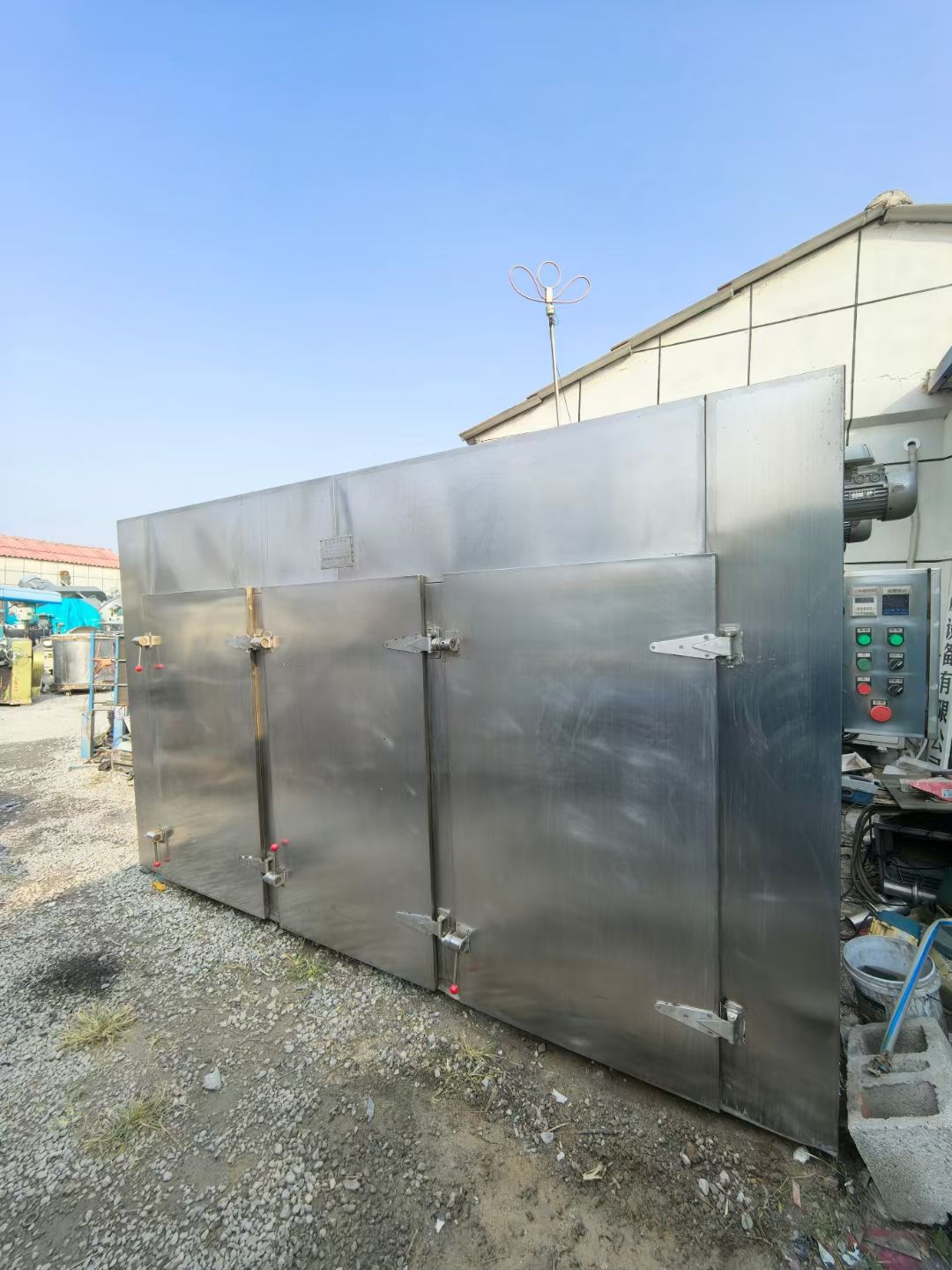 转让二手热风循环烘箱 一台三门六车144盘电气两用热风循环烘箱