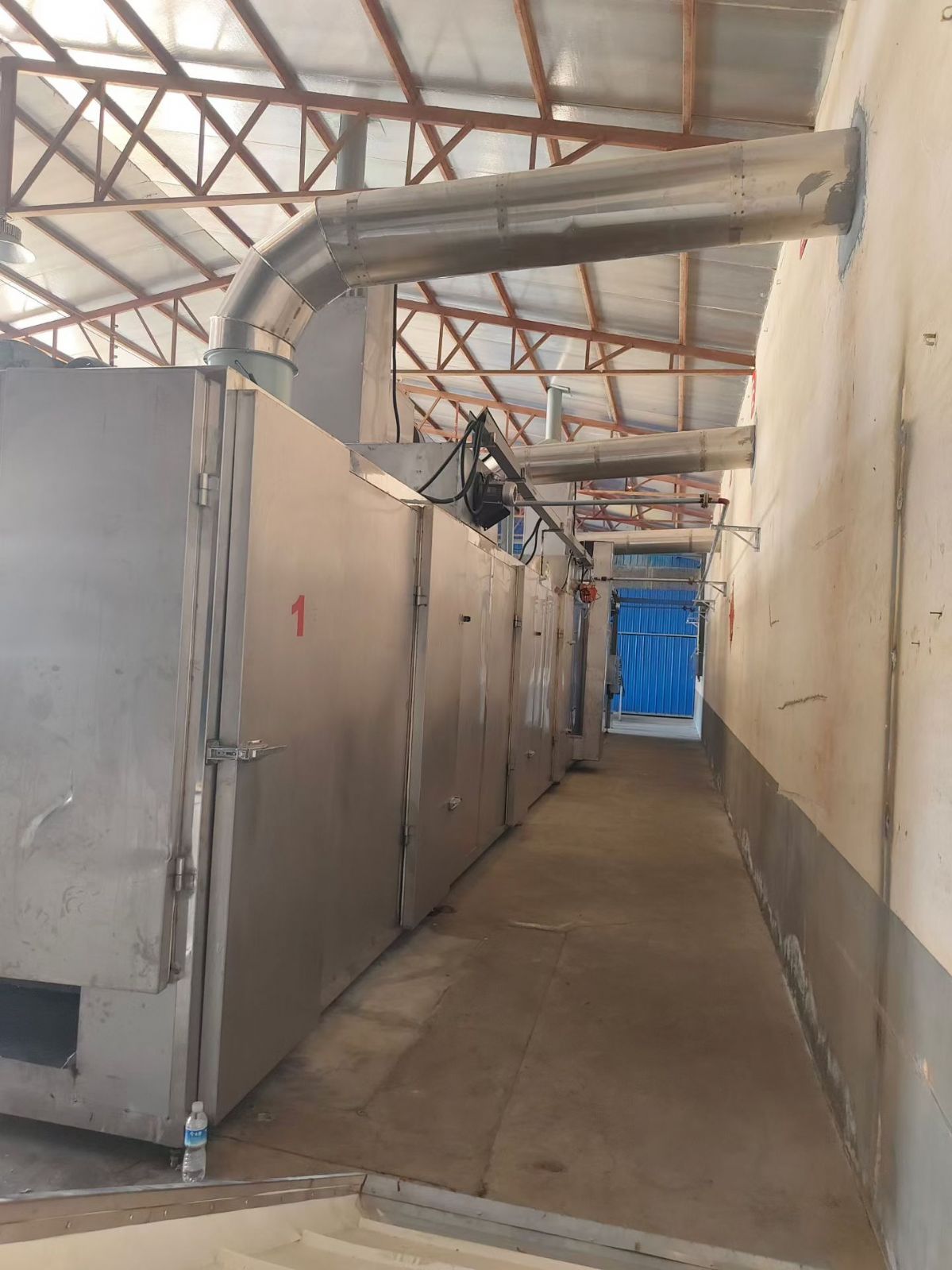 转让二手网带烘干机 一套18米9层生物质网带式烘干机