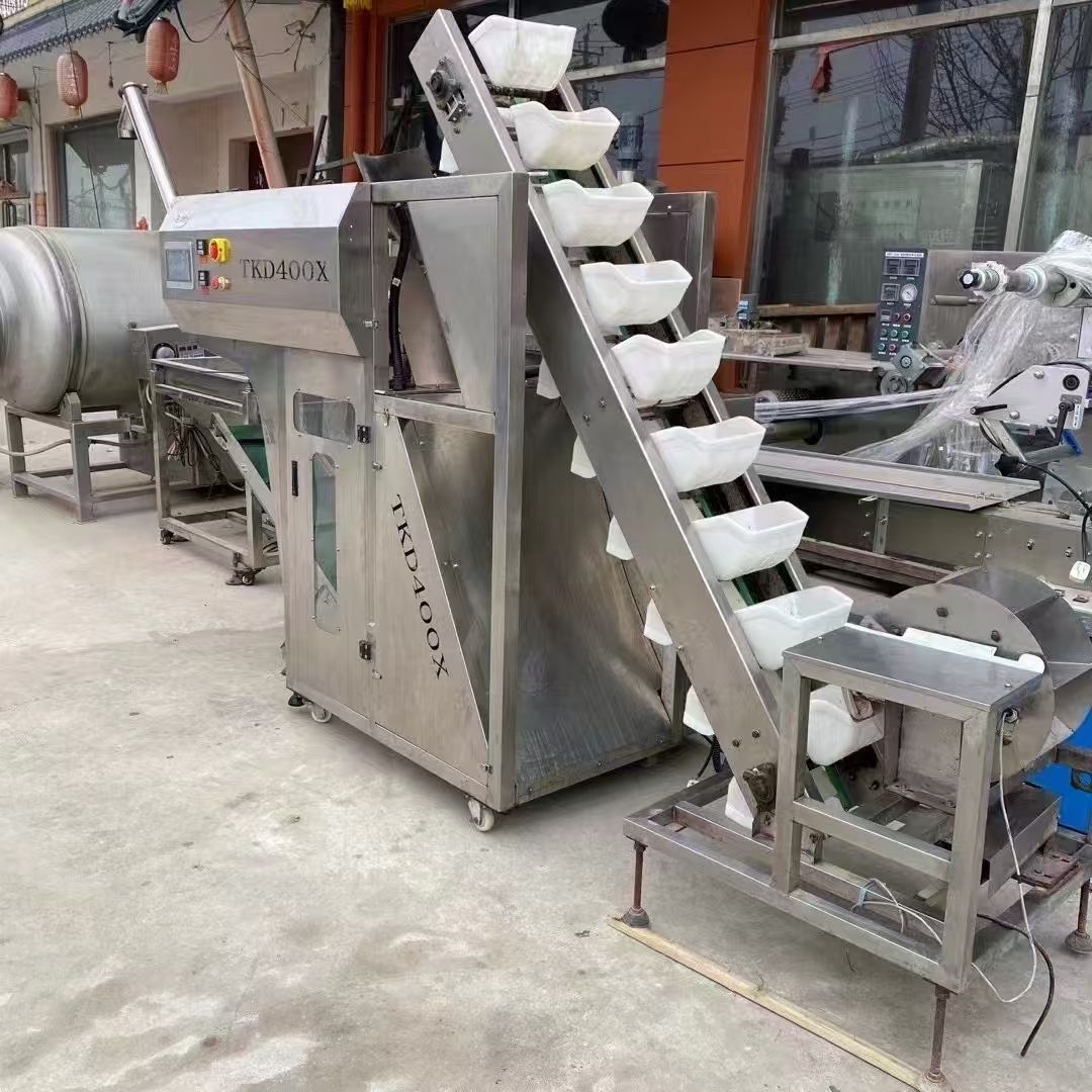 轉(zhuǎn)讓二手土豆粉包裝機(jī) 一臺400X型配帶上料機(jī)土豆粉包裝機(jī)