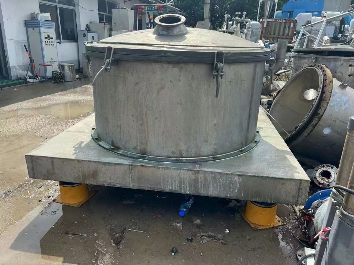 轉(zhuǎn)讓二手平板離心機 一臺1250型全鈦材平板吊帶離心機