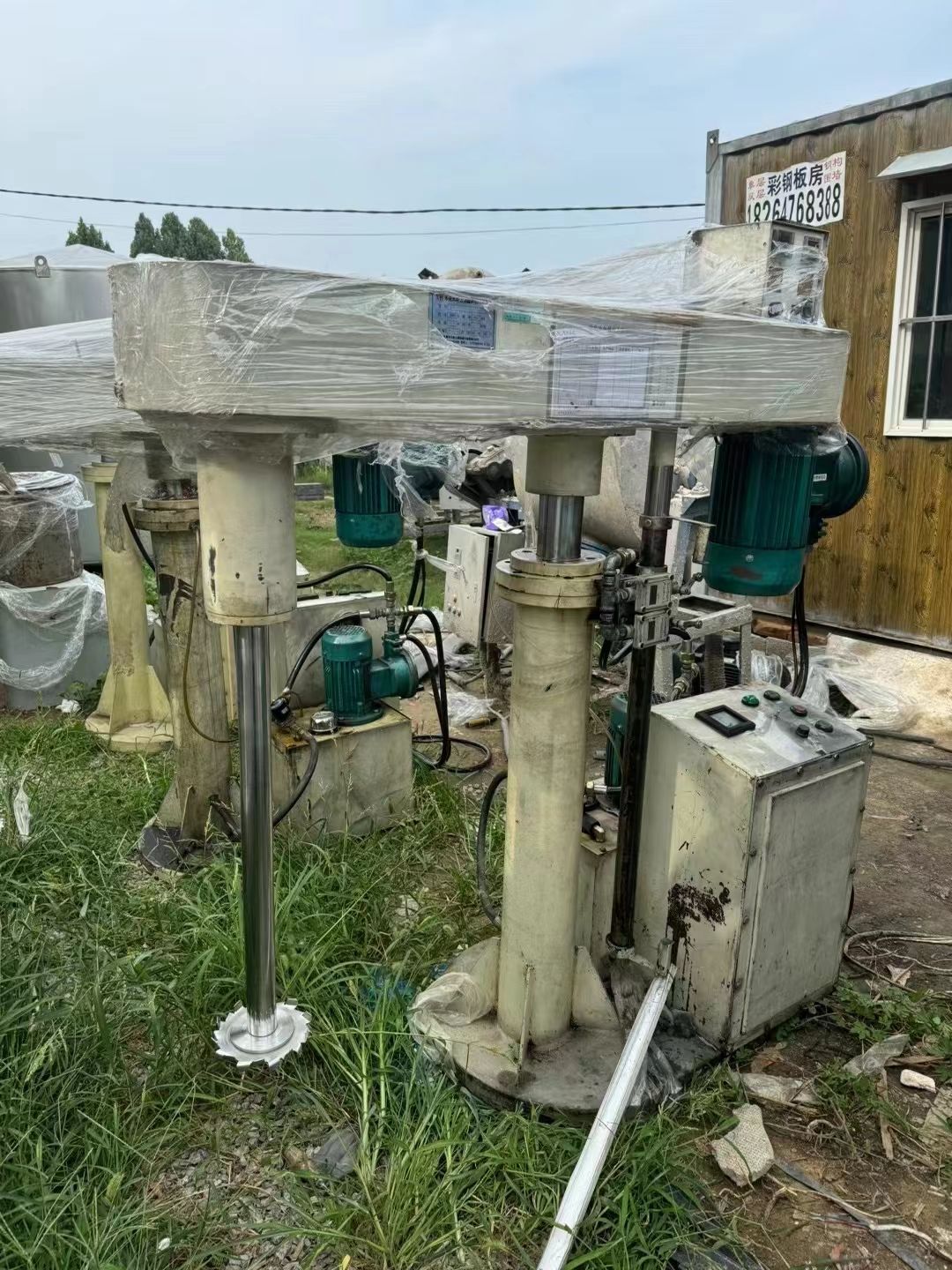 轉讓二手高速分散機 三臺功率4千瓦東莞產防爆變頻分散機