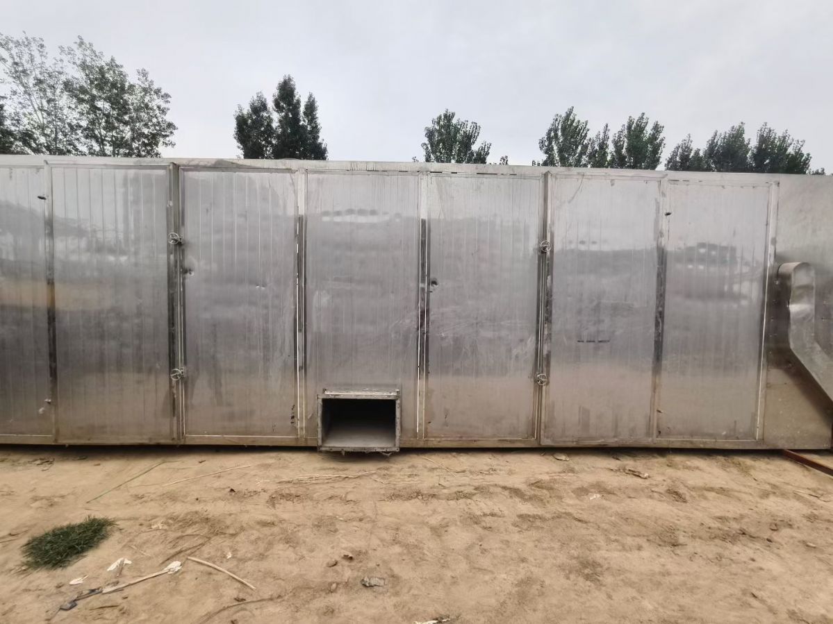 转让二手网带烘干机 一套10米5层带宽1米蒸汽加热网带烘干机