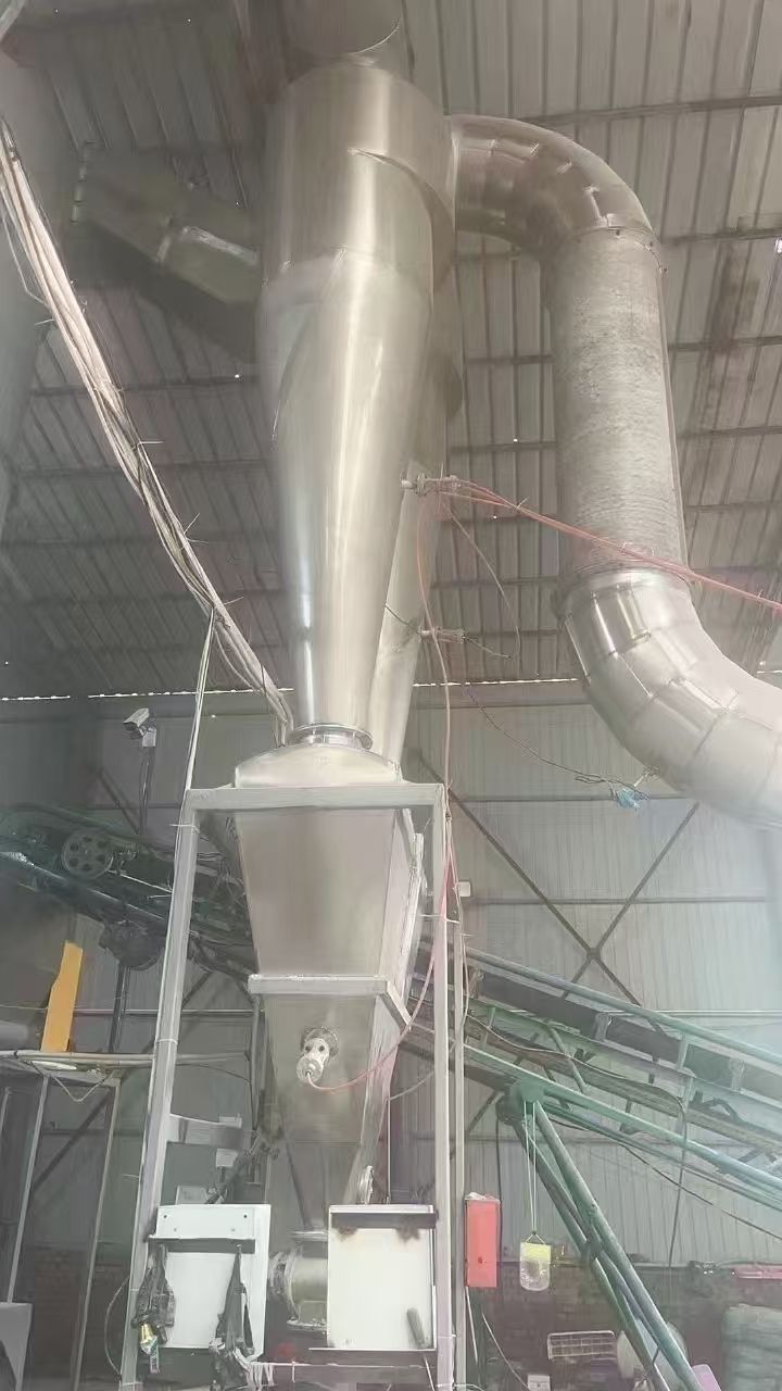 轉(zhuǎn)讓二手閃蒸干燥機 一套直徑1200型含熱風爐加熱旋轉(zhuǎn)閃蒸干燥機