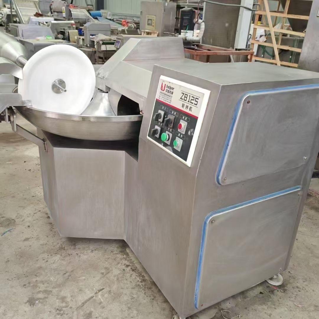 轉(zhuǎn)讓二手高速斬拌機 一臺125型漢普產(chǎn)變頻高速斬拌機