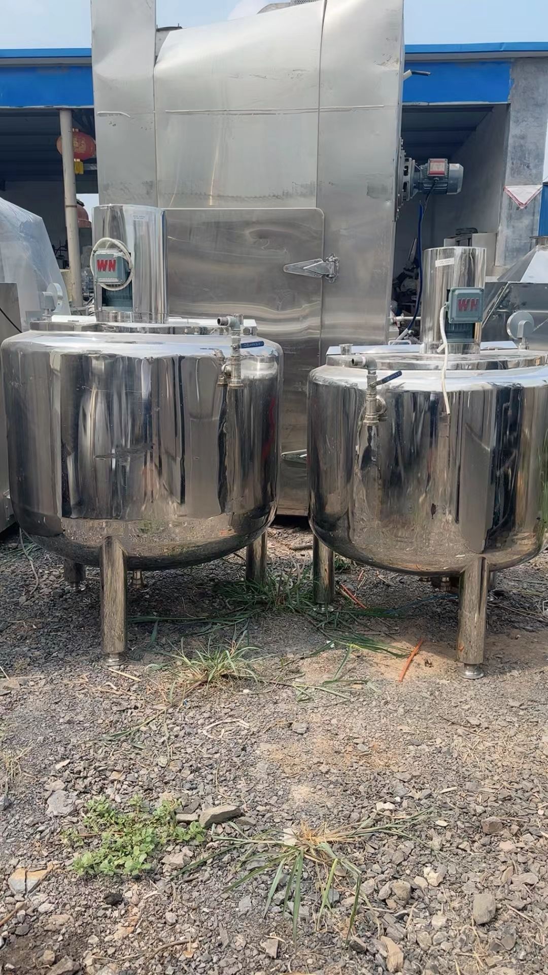 轉讓二手真空乳化機 一套容積500L材質316L真空均質乳化機