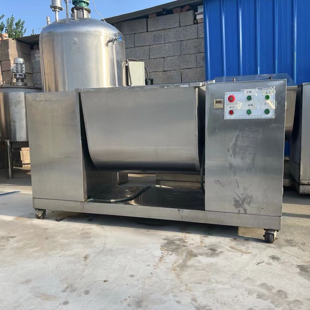 轉(zhuǎn)讓二手槽型混合機 兩臺容積300L拋光槽型混合機