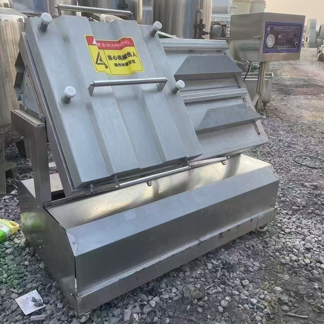 轉(zhuǎn)讓二手真空包裝機 一臺800型雙室傾斜真空包裝機